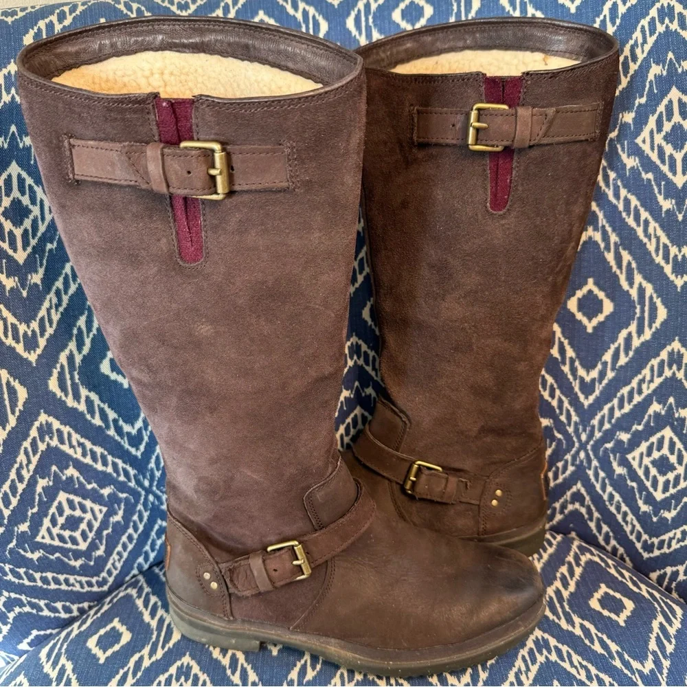 UGG Thomsen Stout Waterproof suede boots, EUC, Size 7‎